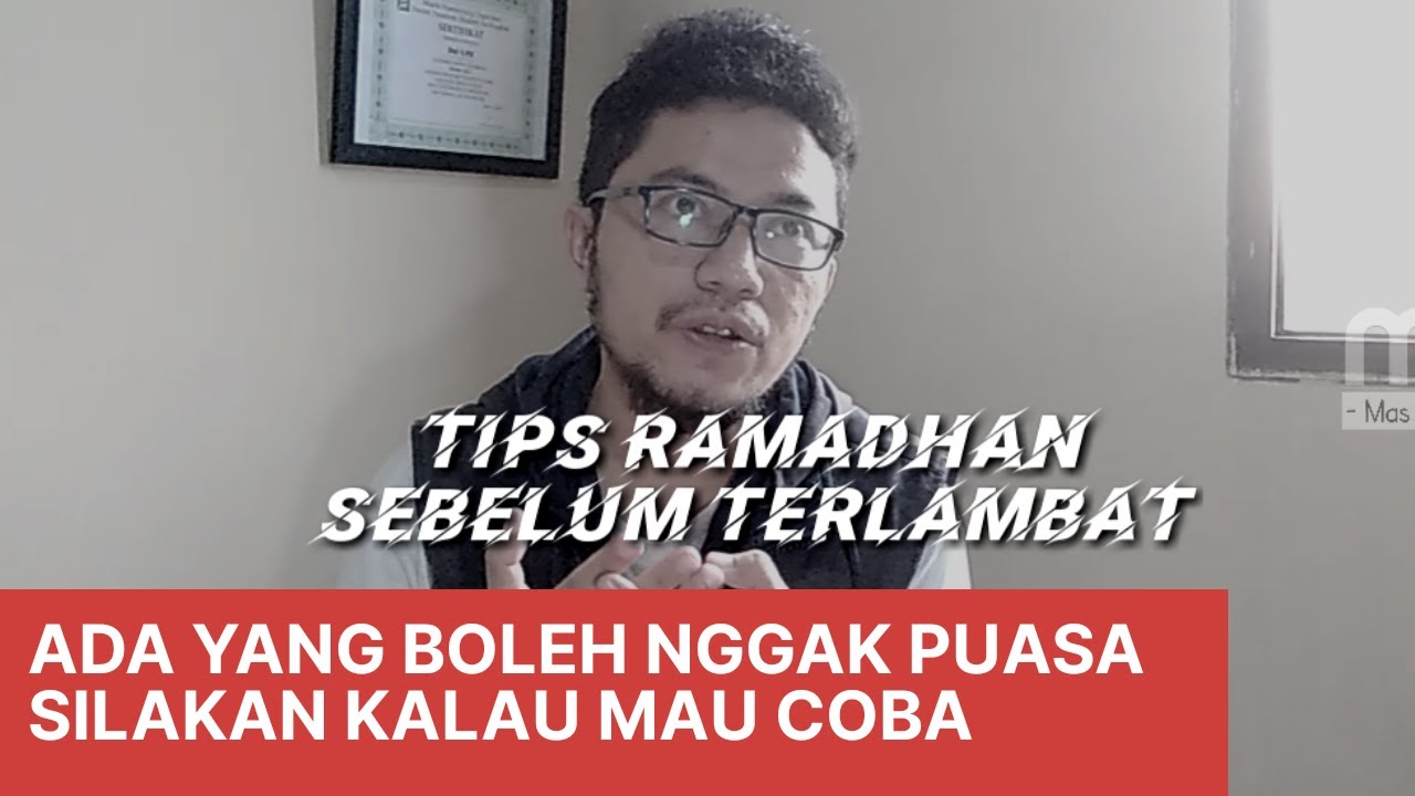 Lakukan sebelum Puasa Ramadhan | Tips Ramadhan