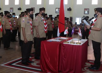 Pengukuhan Pengurus Kwartir Cabang Wajo Masa Bakti 2020-2025