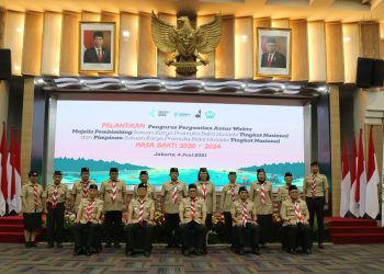 foto pasca pelantikan menkes pramuka