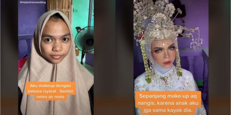 Kisah MUA Dapat Klien Pengantin Tuna Rungu, Tak Bisa Menahan Tangis saat Merias