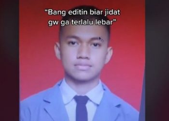 Viral Pria Minta Edit Foto Agar Jidat Tak Terlihat Lebar, Malah Jadi Mirip Squidward
