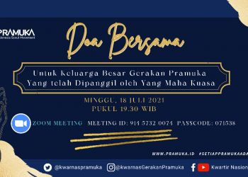Doa Bersama untuk Keluarga Besar Gerakan Pramuka yang Telah Dipanggil Yang Maha Kuasa