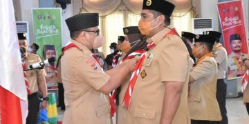 Ketua Harian Kwarda Sulsel Lantik Ketua Mabicab Gerakan Pramuka Maros