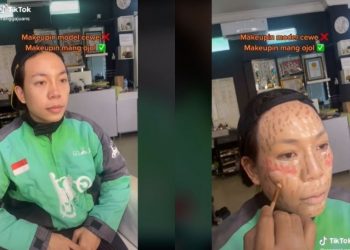 Viral Penampilan Driver Ojol Dirias MUA Bikin Kaget, Warganet: Mirip Melly Goeslaw!