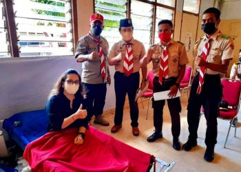Ketua Kwarda Sulut Donor Darah, Ini Wujud Nyata Pengamalam Satya dan Darma Pramuka