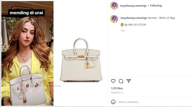 Foto: Tas Hermes Tasya Farasya (instagram/tasyafarasya.wearings)