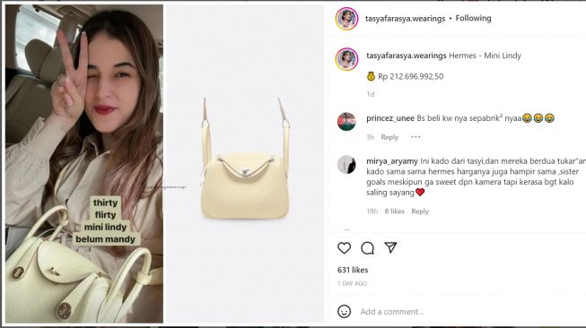 Foto: Tas Hermes Tasya Farasya (instagram/tasyafarasya.wearings)