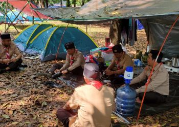 Ketua kwarcab palangkaraya terjunkan tim cadangan untuk membantu.