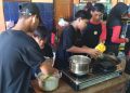 Penggalang SMP Negeri 3 Kalibagor Ikuti Ujian Kecakapan Memasak
