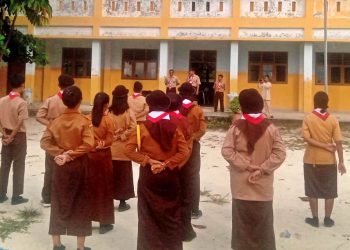 85 Calon Penegak Ambalan SMK Negeri 8 Pekanbaru Dikukuhkan