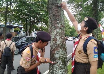 Racana Soedirman Unsoed Ikuti Apel Peringatan Baden Powell Day dan Aksi Pramuka Peduli Lingkungan Kwarcab Banyumas