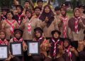 48 Peserta Ikuti Pelantikan Tingkatan Penggalang di Pangkalan Gugusdepan SMPN 3 Kembang Janggut