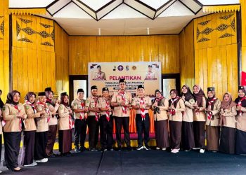 Katua Mabiran Lantik Pengurus Kwarran Pelalawan Masa Bakti 2022-2025