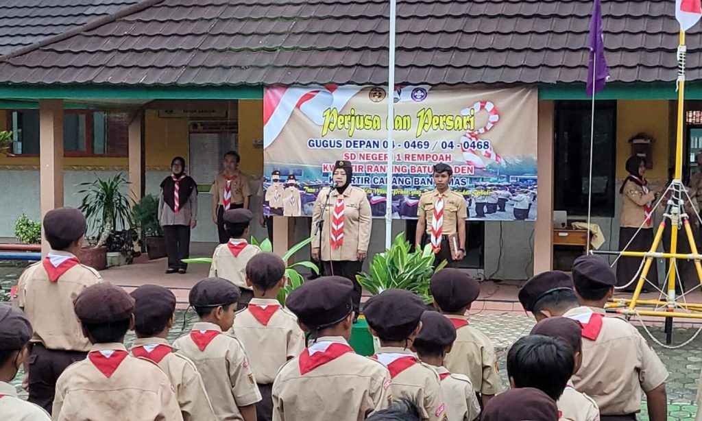 Penggalang SD Negeri 1 Rempoah Ikuti Perkemahan Jumat Sabtu