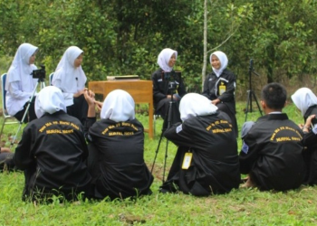Pramuka Penegak MA PP Nurul Falah Bulukumba Sehari Berkarya di Dunia Jurnalistik