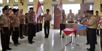 Mabiran, Pengurus Kwarran, dan DKR Sungai Lala Resmi Dilantik