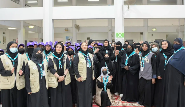 Partisipasi Pramuka Putri Saudi Kepada Jamaah Haji