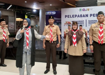Pelepesan Peserta Jamdun dan Rainas oleh Kak Kwarcab Kota Bekasi