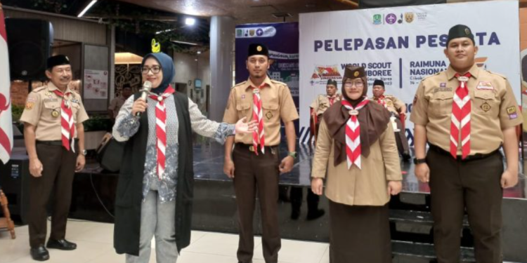 Pelepesan Peserta Jamdun dan Rainas oleh Kak Kwarcab Kota Bekasi