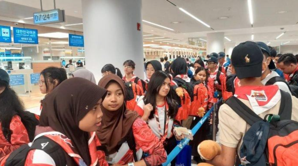 Pramuka Kutai Timur Tiba di Korea Selatan Untuk Jamdun 2023 Peserta Kwarcab Pramuka Kutim Tiba di Korea Selatan