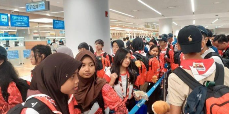 Peserta Kwarcab Pramuka Kutim Tiba di Korea Selatan