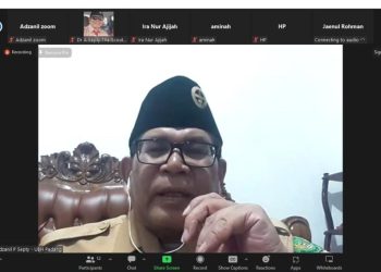 Kak Adzanil menjadi Narasumber dalam webinar Sikap Pramuka untuk Palestina