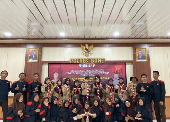 Diksar Saka Bhayangkara Angkatan IX Polres Cabang Bone Tahun 2023